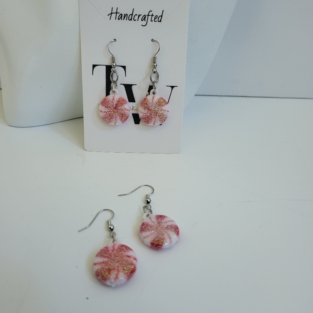 Handcrafted Christmas  Earrings by TerriBWhite Designs